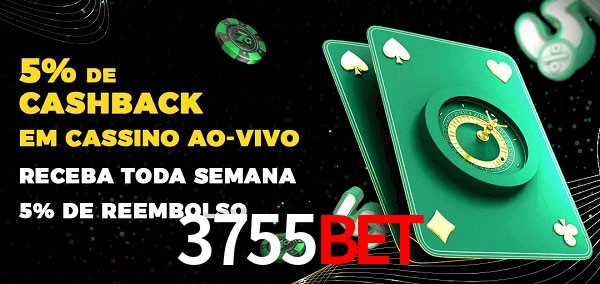 Promoções do cassino ao Vivo 3755bet